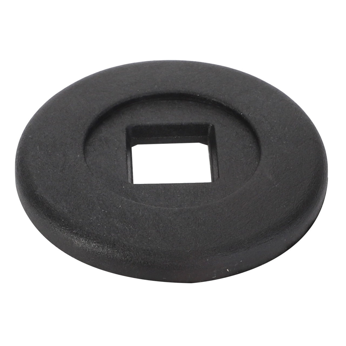 A round black metal washer with a square hole in its center, identified as AGCO | Washer - Acx2574790, is displayed on a white background. Currently, no product description information is available for further details.
