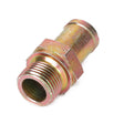 Introducing the AGCO Hose Coupler - V836119837: A high-quality brass threaded pipe adapter featuring a hexagonal section in the middle, designed to connect two different sizes of threaded pipes.