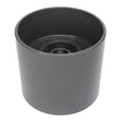 A black cylindrical container with an open top, revealing the AGCO Idler Pulley - Acw7360640 structure inside.