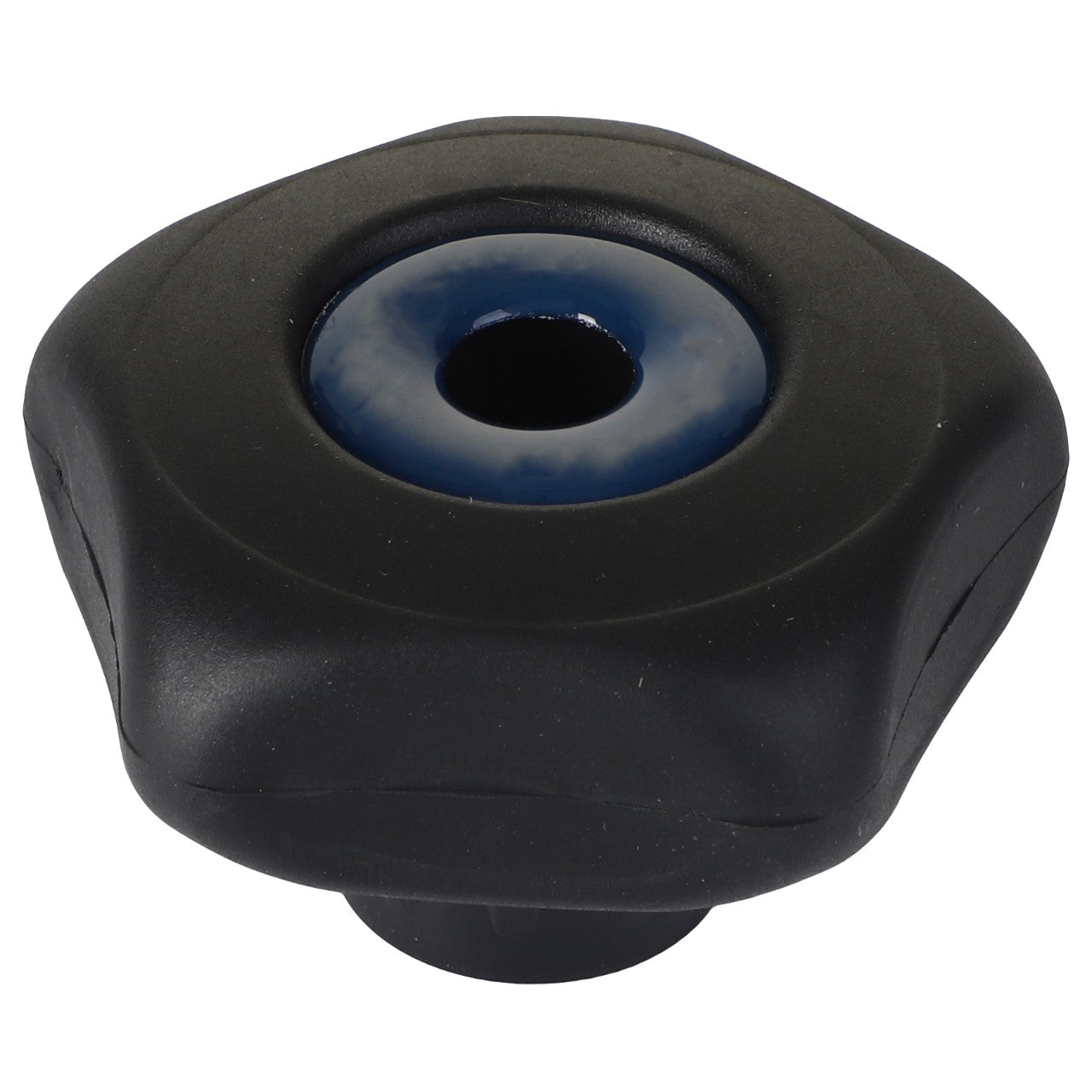 Product Name: AGCO | Knob - Acw5171740
Brand Name: AGCO
Description: Black plastic star knob with a dark blue center hole. No additional product description information is available.