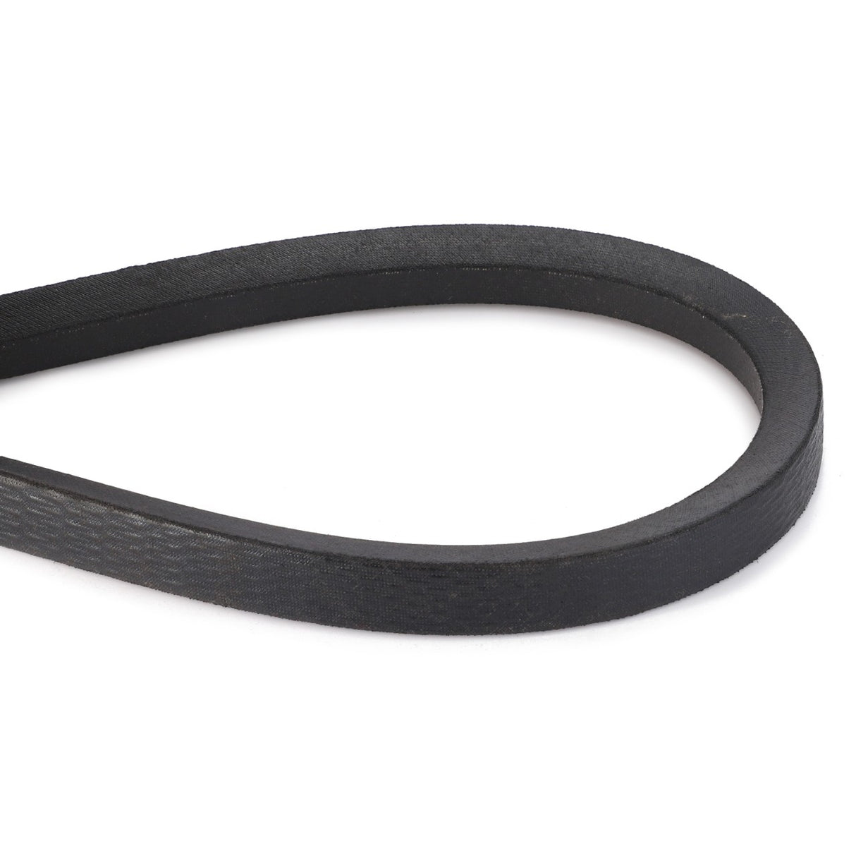 The AGCO Drive V Belt, Cutting Blade Drive - D28284841, is a black rubber belt in a circular loop shape, typically used in machinery and automotive applications, ensuring noise reduction and optimal performance. AGCO V-Belts are renowned for their reliability and efficiency.