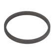 A round, flat, black AGCO Spacer - Acw1729530 set against a pristine white background.