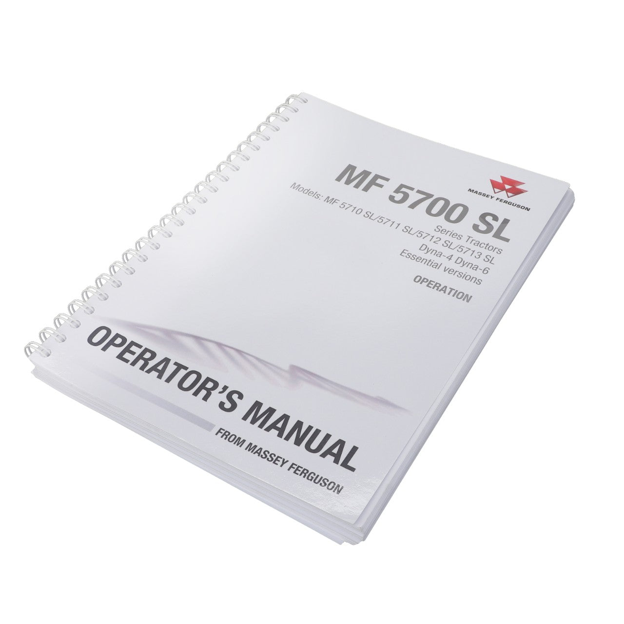 AGCO Operator's Manual ACT001418B | OEM Guide for MF 5700 S Series Tractors