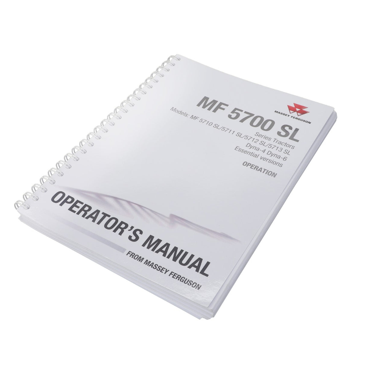 AGCO Operator's Manual ACT001418B | OEM Guide for MF 5700 S Series Tractors