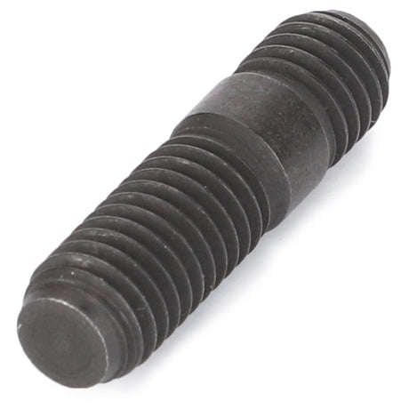The AGCO Stud Bolt - Va204681 is a double-ended threaded metal stud with a blank section in the middle, designed for fastening applications on Valtra and Massey Ferguson models.