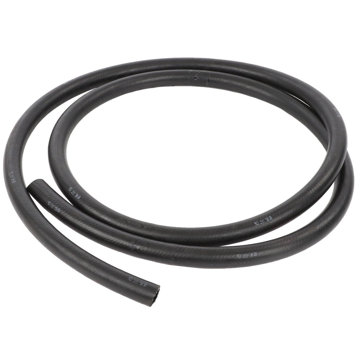 A coiled black rubber hose from AGCO, specifically the Hose - Acw6187920, is depicted. The hose features a smooth surface, and both ends are visible. No additional product description information is available at this time.