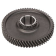 A finely crafted AGCO | Helical Gear - Acw1715530 with evenly spaced teeth and a central hole, viewed from an oblique angle.