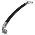The AGCO Hydraulic Hose - Acw6040140 is a flexible black hydraulic hose featuring metallic fittings on both ends.