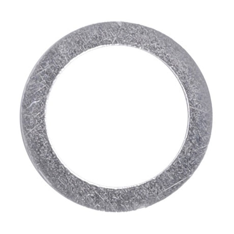 A close-up view of the AGCO Sealing Washer - F934201090170, featuring a circular hole in the center, typically used in mechanical or construction applications, often seen in equipment like Fendt Vario and Massey Ferguson tractors.