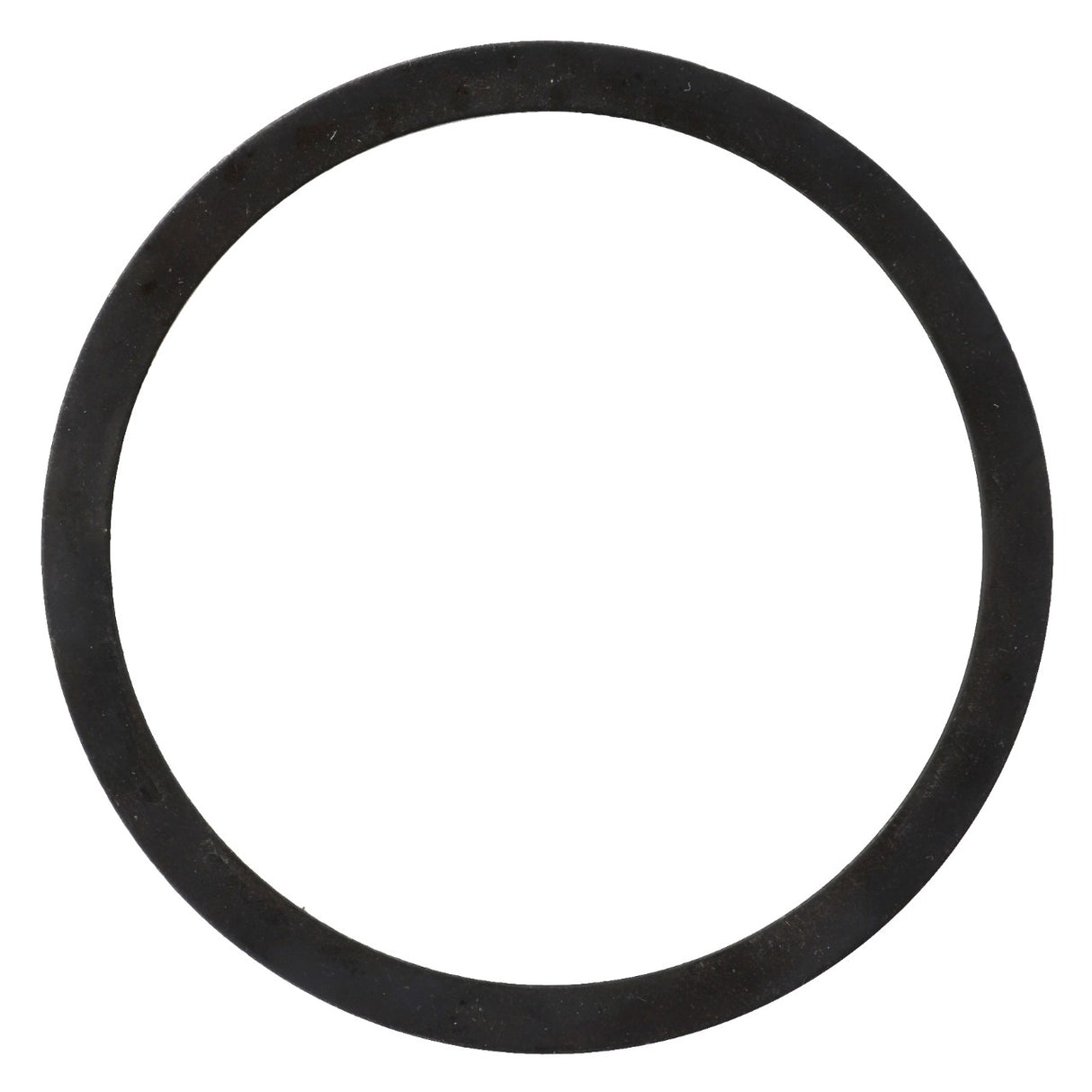 A black circular ring against a white background. No current product description available for AGCO | Shim - F380303020341 by AGCO.