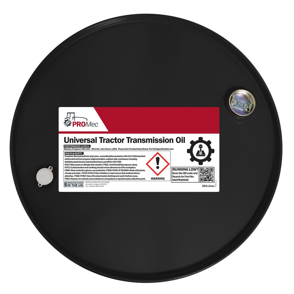 AGCO PROMec Universal Tractor Transmission Oil 205L SAE 10W-30 | VACPR30040