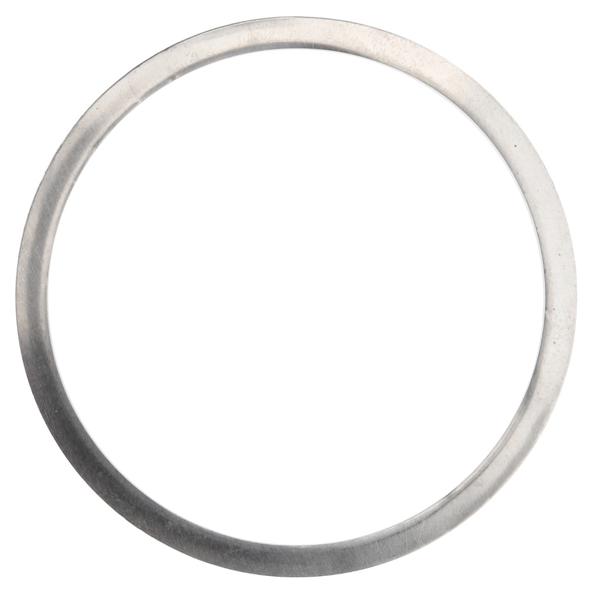 The AGCO | SPACER - D46171900 is a circular metal washer branded by AGCO, featuring a smooth surface and a central hole. It is typically used to distribute the load of a threaded fastener.