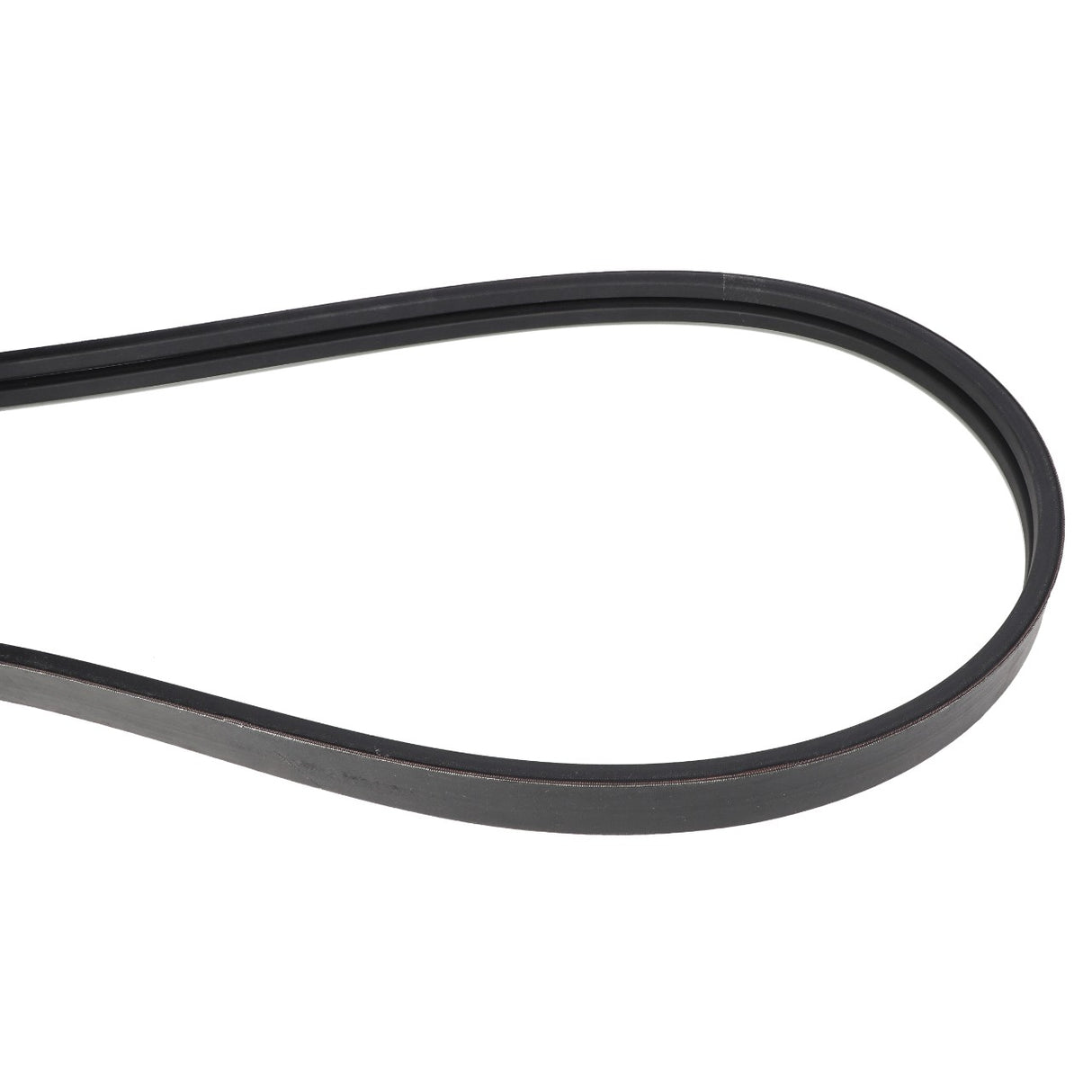The AGCO Belt - Acw1950630, a black, flat automotive serpentine belt, is depicted in a looped position against a plain white background. No current product description information is available.