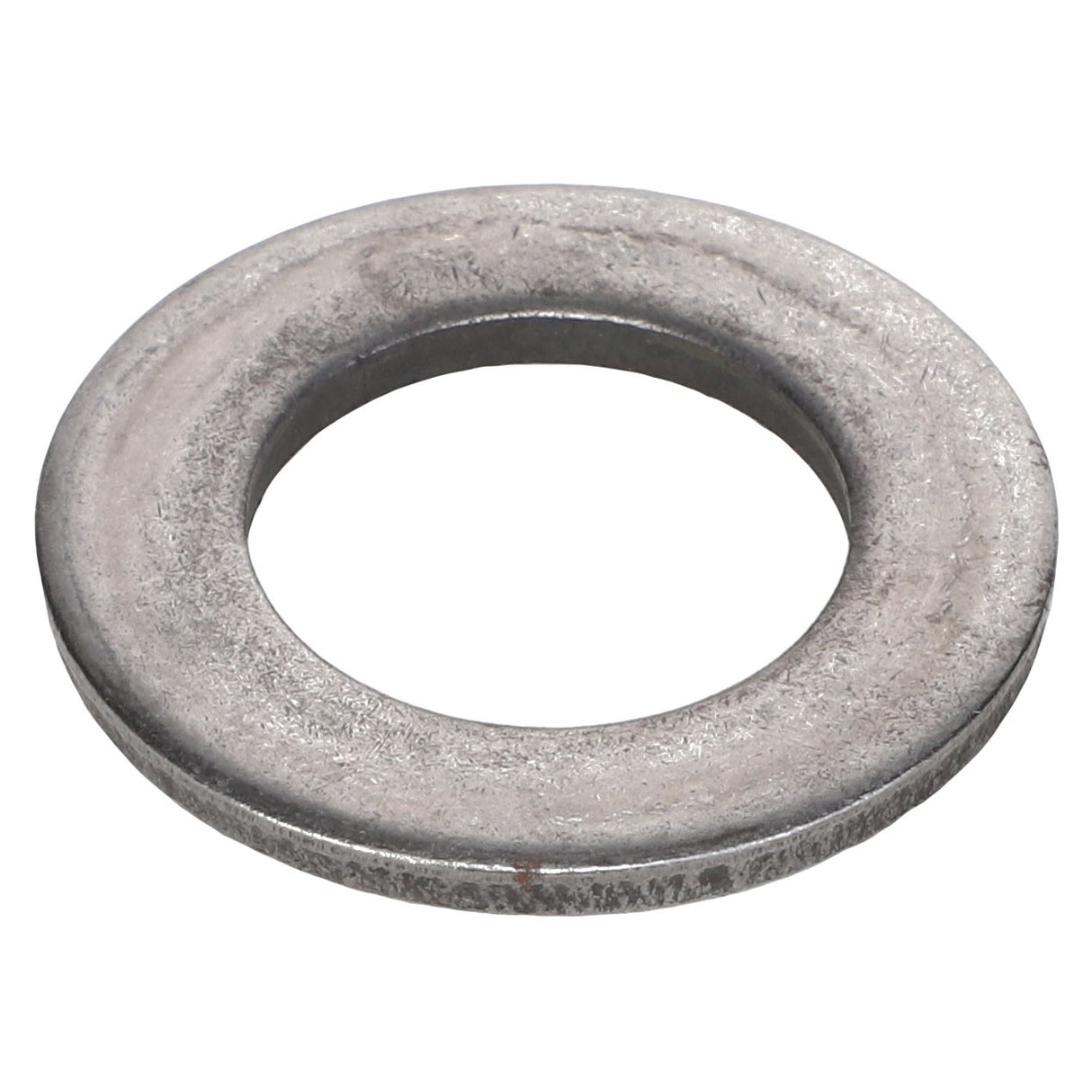 The AGCO | Spindle Washer - Sn3303 is a metallic flat washer with a central hole, commonly used to distribute the load of a threaded fastener. Currently, there is no detailed product description available for this item.