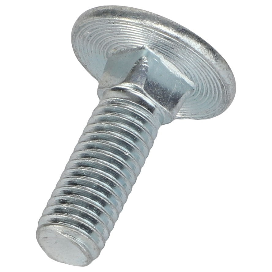 Introducing the AGCO SCREW - ACP0410710, a high-quality silver carriage bolt featuring a rounded head and threaded shaft that's perfect for your project. For more product details or questions, please contact our support team.