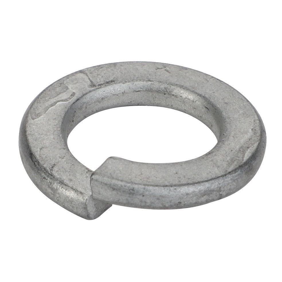 The AGCO | Lock Washer - Va022861, a helical-shaped metal split lock washer by AGCO, is engineered to deliver a spring-like force and prevent the loosening of bolts and nuts.