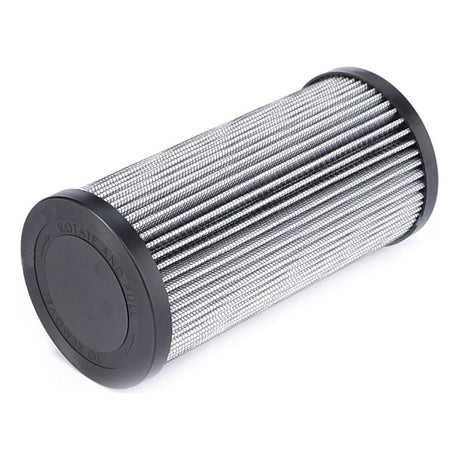 AGCO Hydraulic Filter Cartridge (VA420689), a cylindrical metal filter with black end caps and pleated mesh for superior filtration. Ideal for use in Massey Ferguson models.
