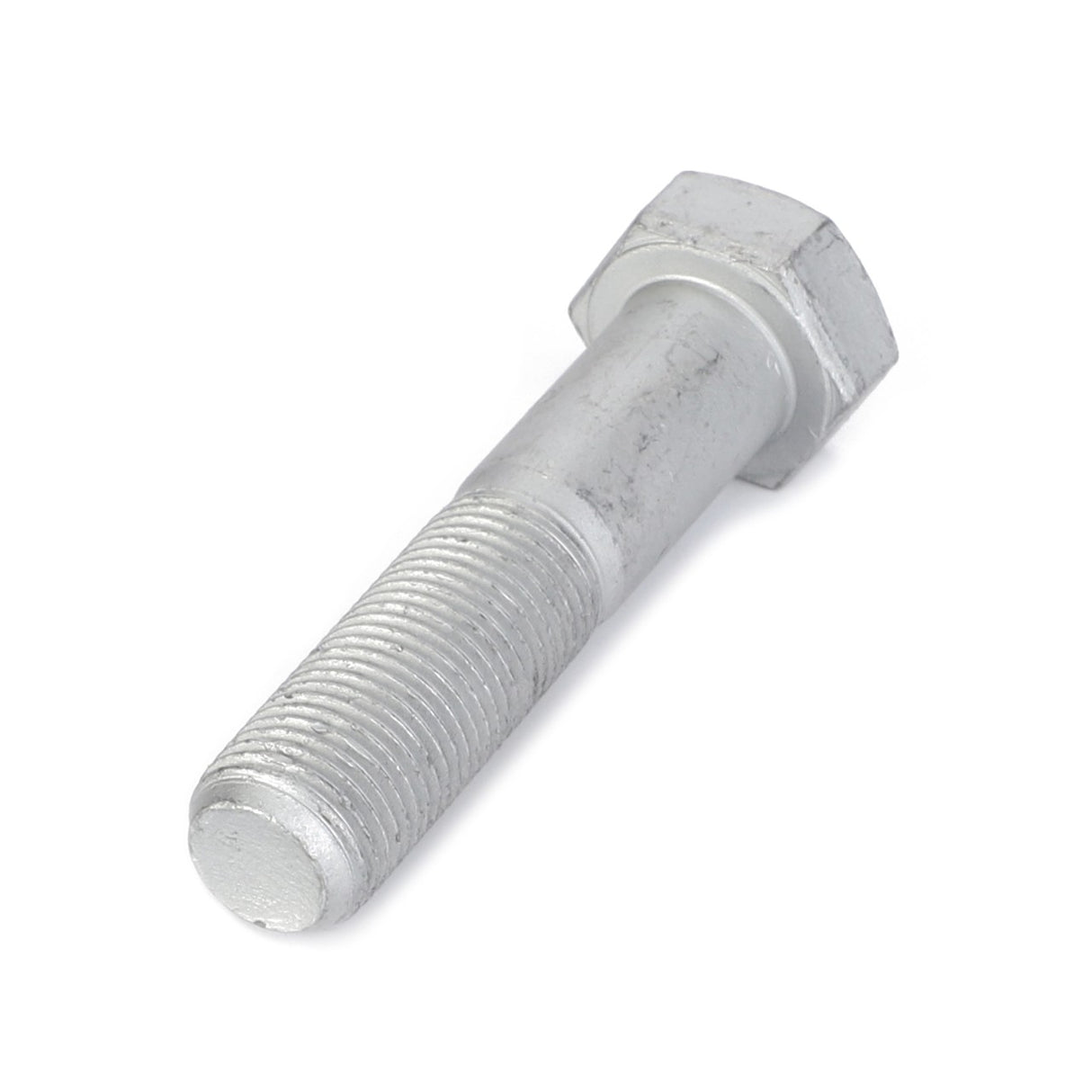 A close-up image of the AGCO | Hex Cap Screw - La15835231, featuring a metallic bolt with a threaded shaft and hexagonal head.