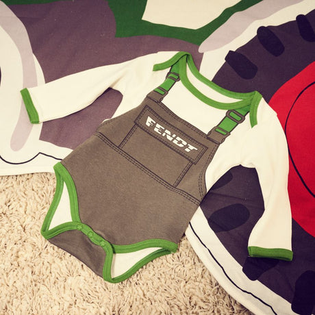 Fendt Baby Cotton Bodysuit Dungarees Style Long Sleeve X991025105