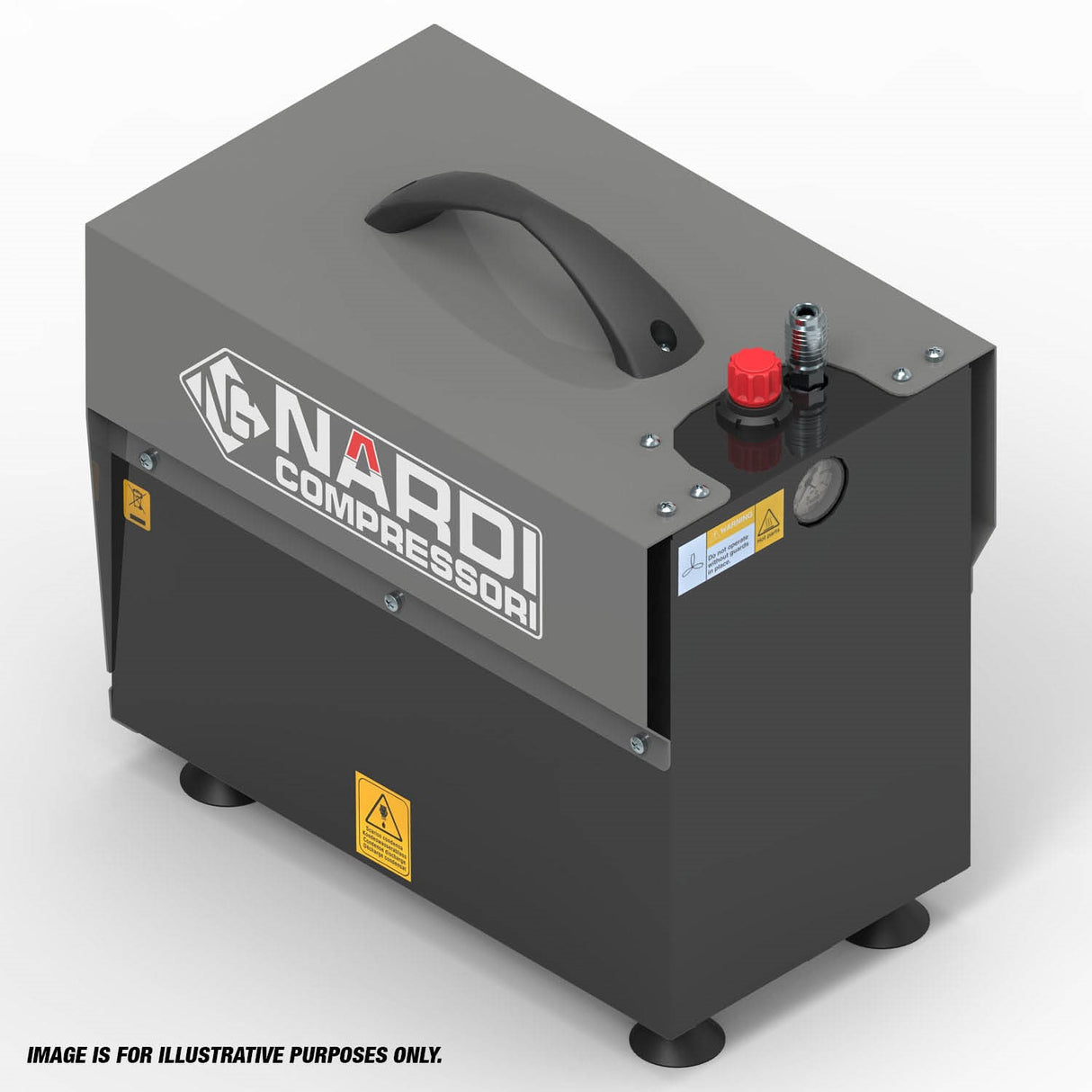 NARDI ESPRIT 0.75HP 60/4 5ltr Silenced Compressor - IP-ESPS5604