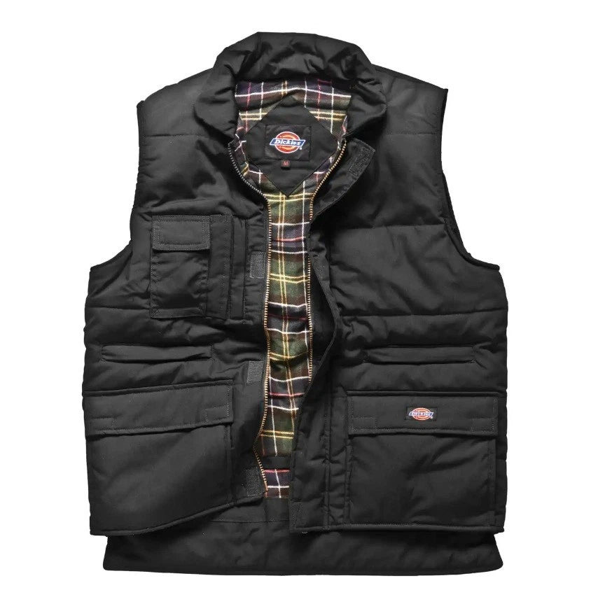 *STOCK CLEARANCE* - Bodywarmer Black BW11025BK Quilted Outdoor Work Vest
