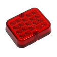 The Sealey Rear Fog Lamp 12-24V SMD LED - TB14LED is a waterproof, red rectangular LED rear fog lamp. It features multiple individual light units and is designed for use as a warning or signal light with dual voltage capability.