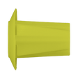 A Sealey Locking Nut, Wing Fixing, Ø20mm x 21mm, Universal yellow plastic wall anchor with a flat end and tapered body. Available in a pack of 20 - TCLN2020U.