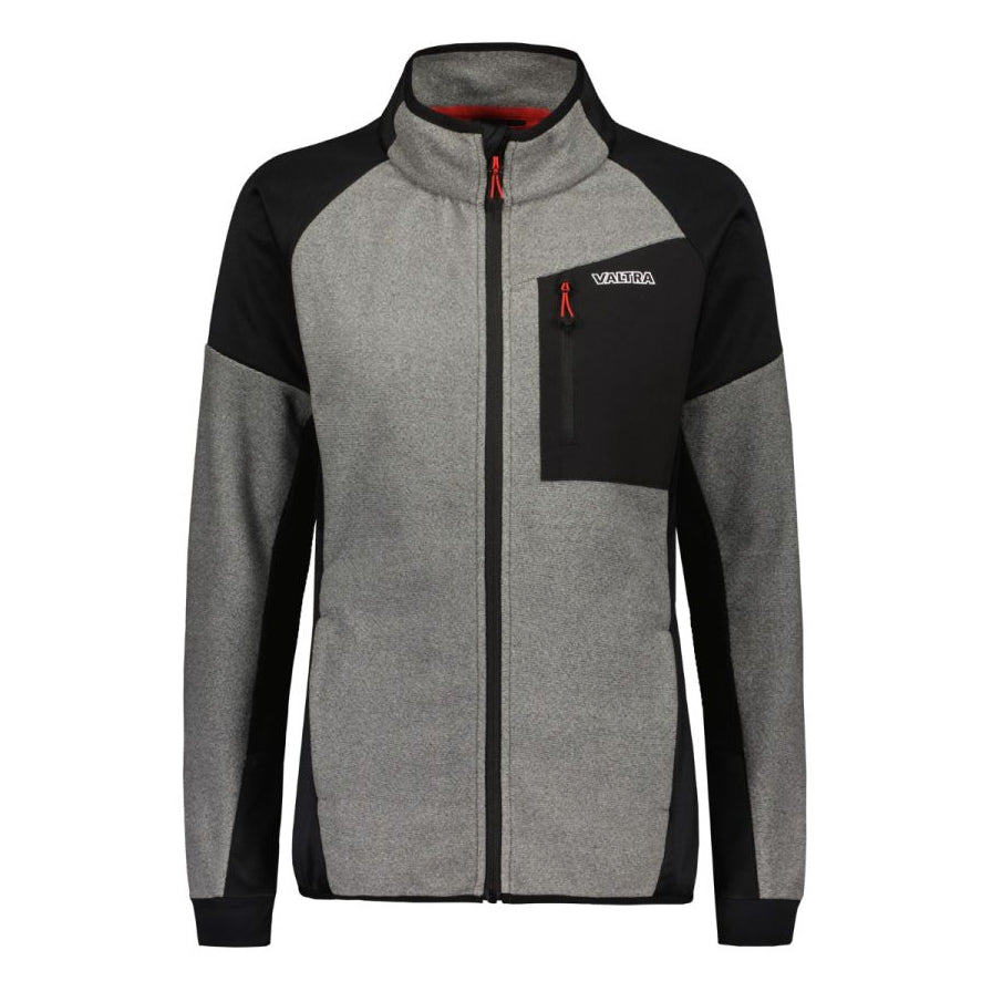 Valtra - Women's Grey Fleece Jacket - V4280771 - Farming Parts