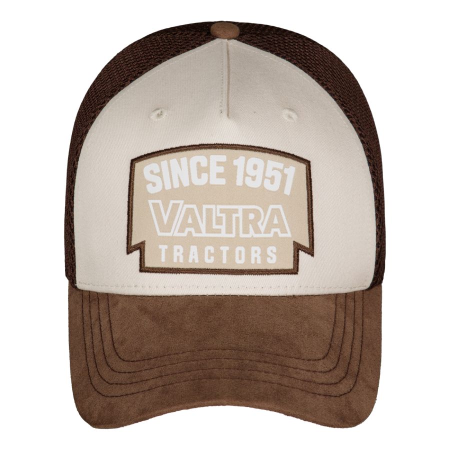 Valtra Brown Cotton & Mesh Adjustable Trucker Cap - V42808400