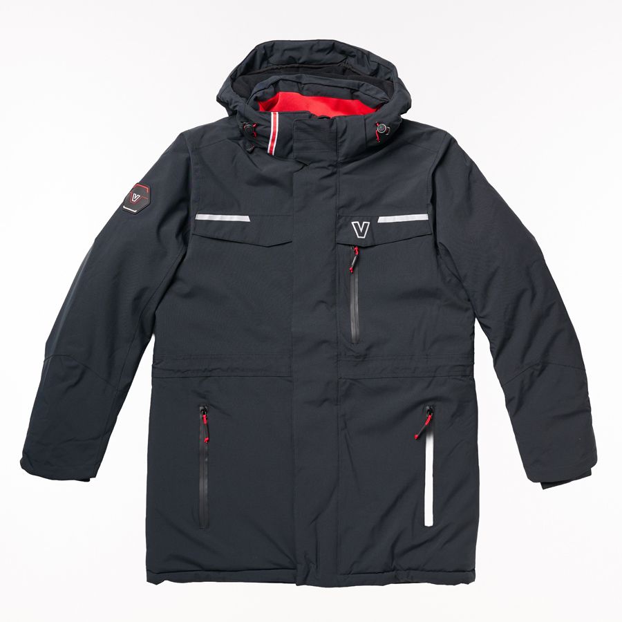 Valtra Winter Coat – Waterproof Padded Parka with Detachable Hood – V428089