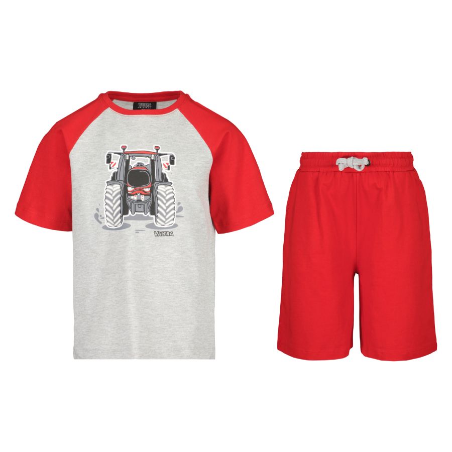 Valtra Kids' Tractor T-Shirt & Shorts Set – 2-Piece Cotton Outfit – V428101