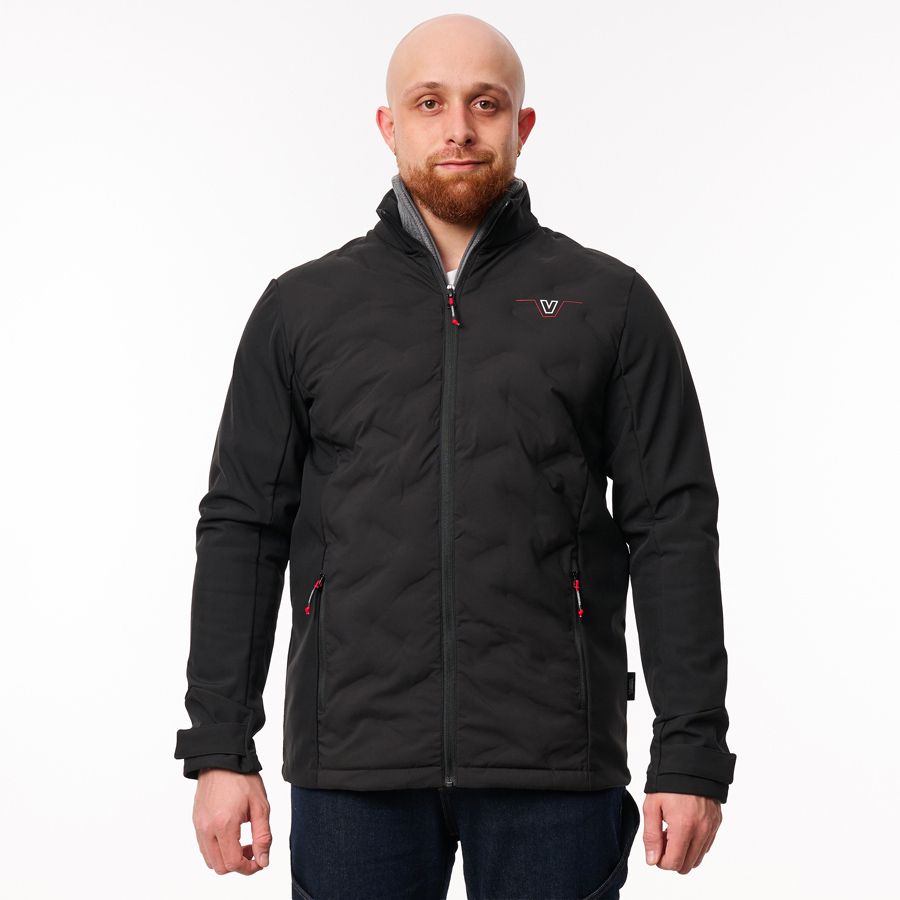 Valtra Hybrid Jacket – Black Padded Softshell Jacket – V4281090