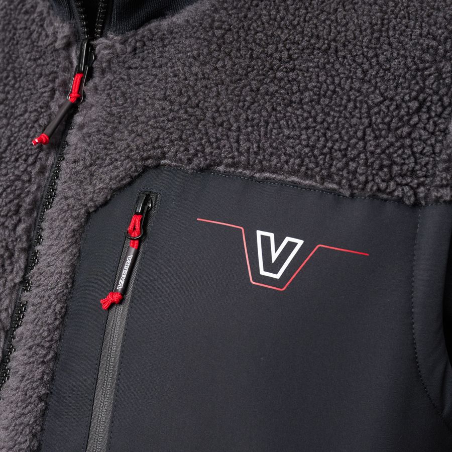 Valtra Reversible Teddy Fleece Gilet – Grey & Black – V4281102