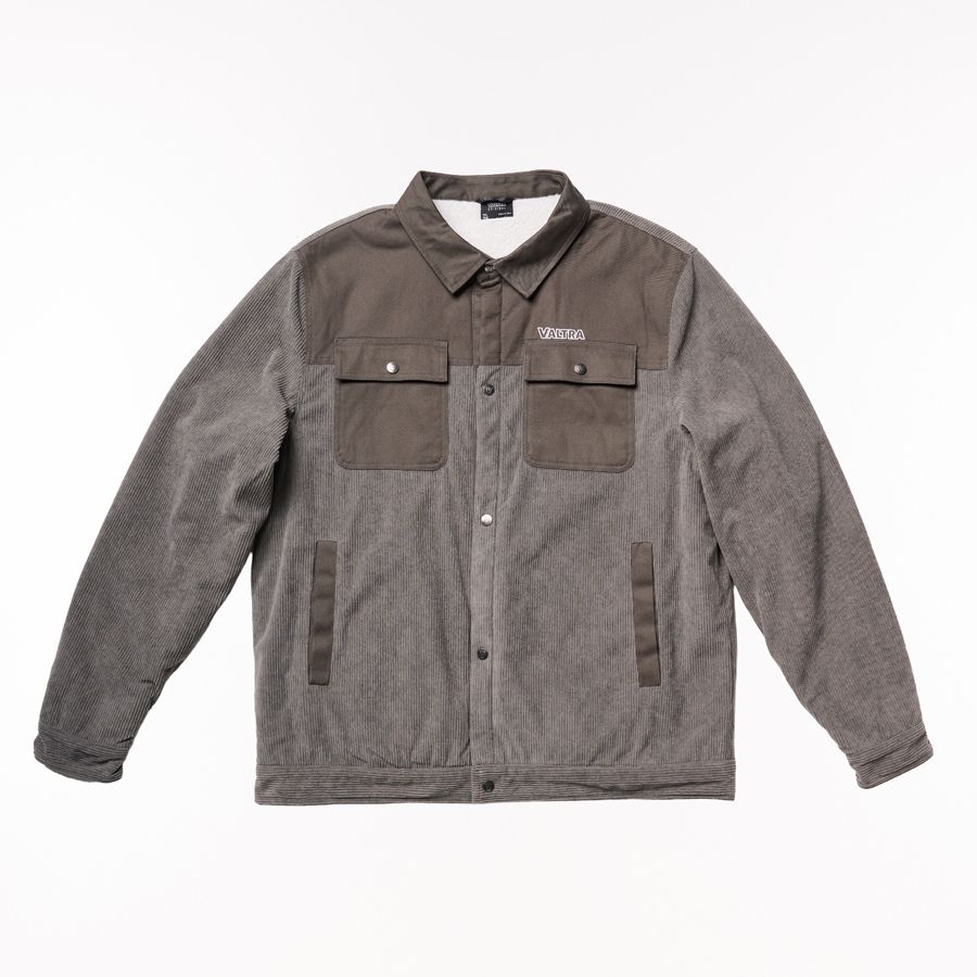 Valtra Grey Corduroy Fleece Lined Jacket – V4281170