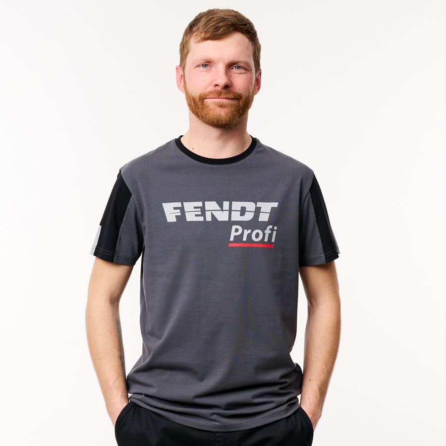 Fendt Profi T-Shirt Grey/Black – Sporty & Comfortable | X99102306C