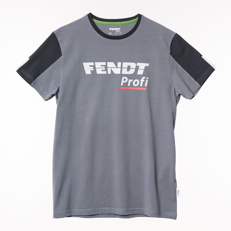 Fendt Profi T-Shirt Grey/Black – Sporty & Comfortable | X99102306C