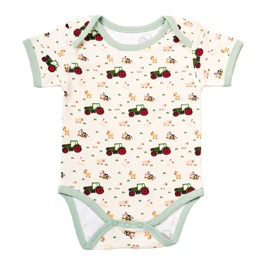 Fendt Baby Cotton Short Sleeved Printed Bodysuit Comfort Outfit - X991025108