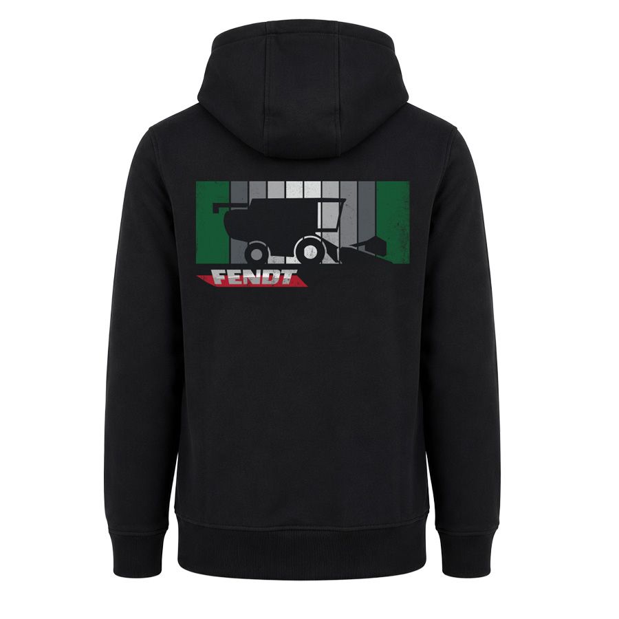 Fendt Men's IDEAL Combine Hooded Jacket – Black & Green – X991026114C
