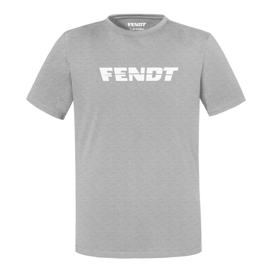Fendt Men's Light Grey Organic Cotton Blend T-Shirt - X99102613