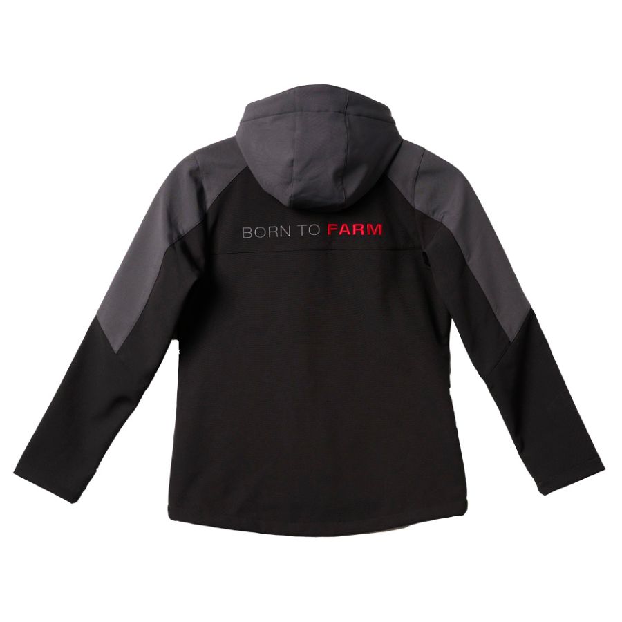 Massey Ferguson Women's Hooded Softshell Jacket – Black & Grey | X993322602 - Product Image 2