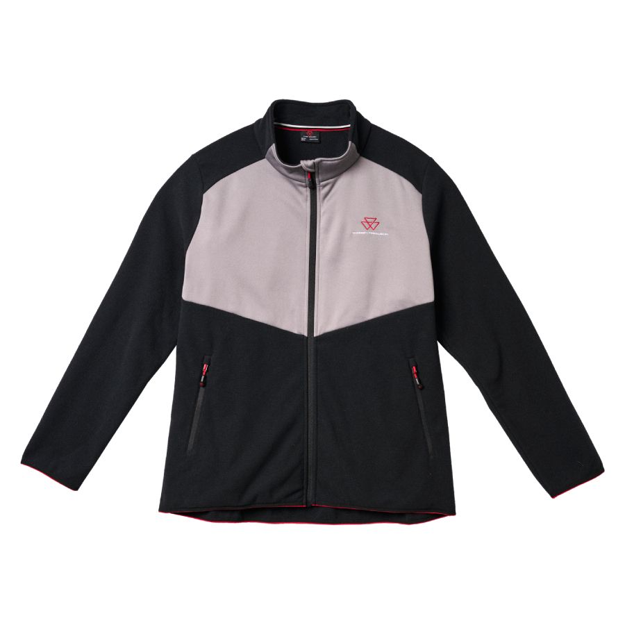 Massey Ferguson Men's Black & Grey Fleece Jacket | X993322603 - Product Image 2