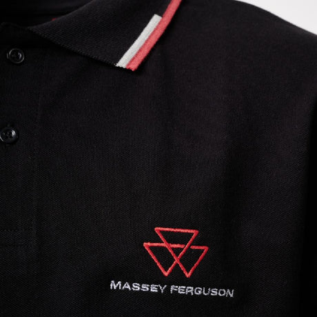 Men’s Born to Farm Black Polo Shirt MF Cotton Piqué – X993412401