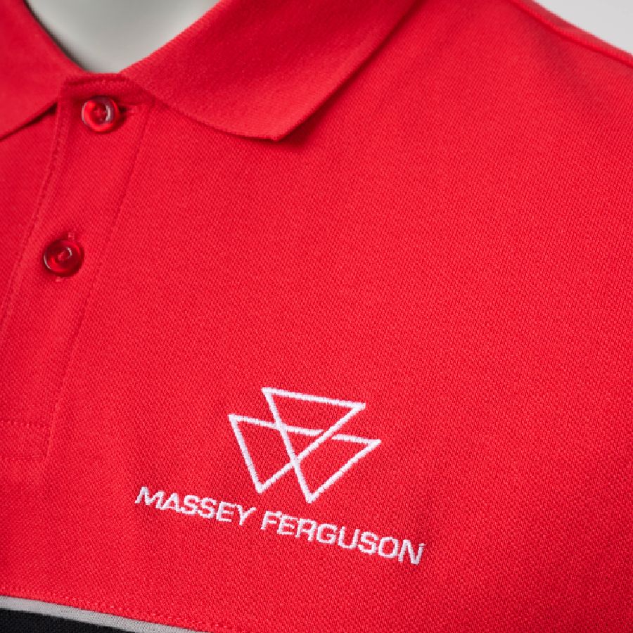 Men’s Red & Black Polo Shirt MF Slim Fit Eco Blend - X993422502