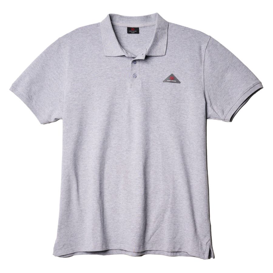 MF Men's Grey Polo Shirt Triangle Patch X993422603
