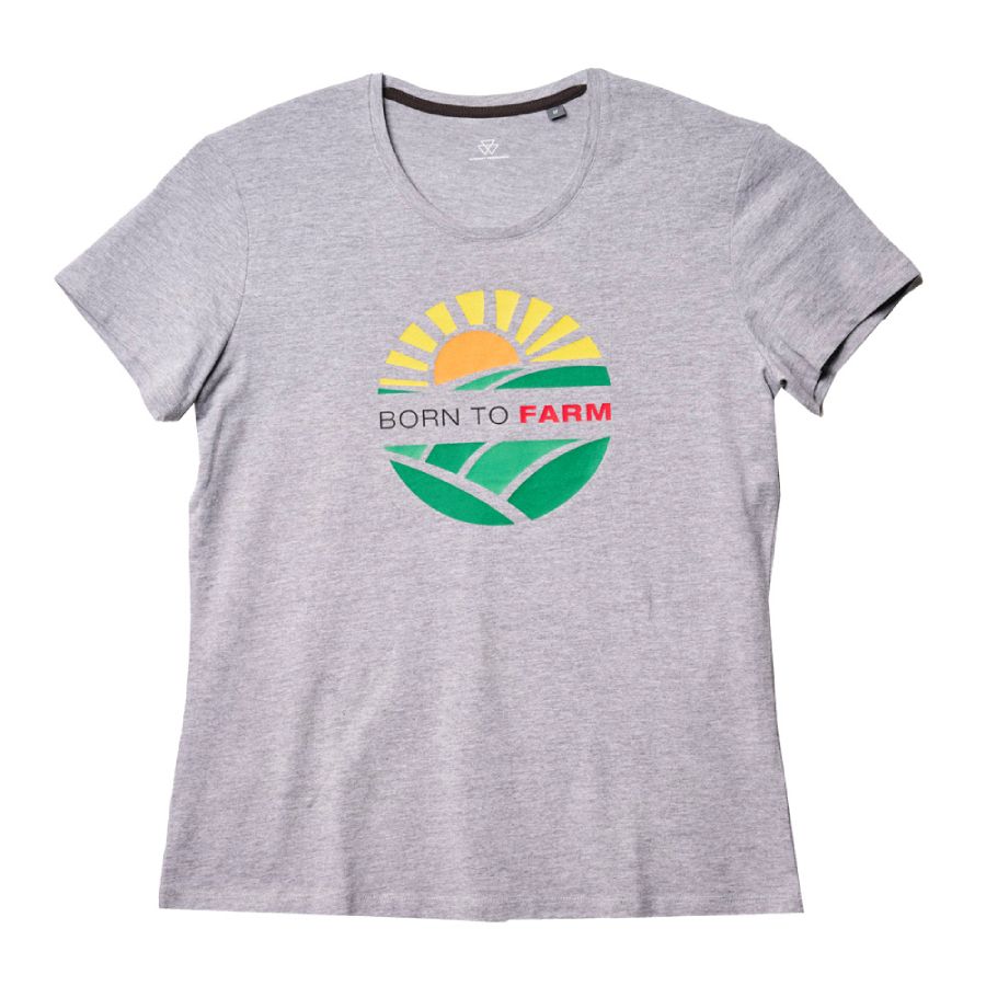MF Women's Grey Born to Farm T-Shirt X993422607