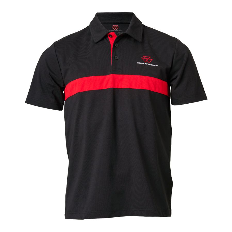 Red Line Polo-Shirt with Embroidered MF Logo | X993482502
