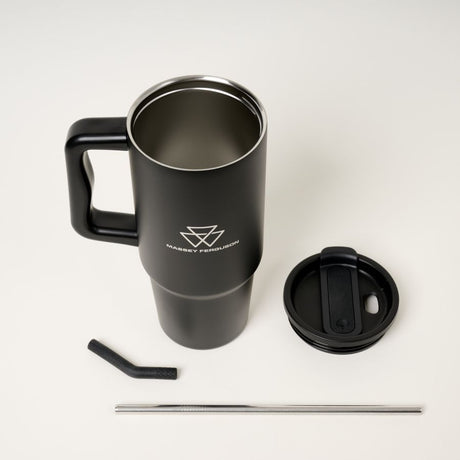 MF Thermal Tumbler 900ml – Recycled Stainless Steel with Lid & Straw - X993562501000