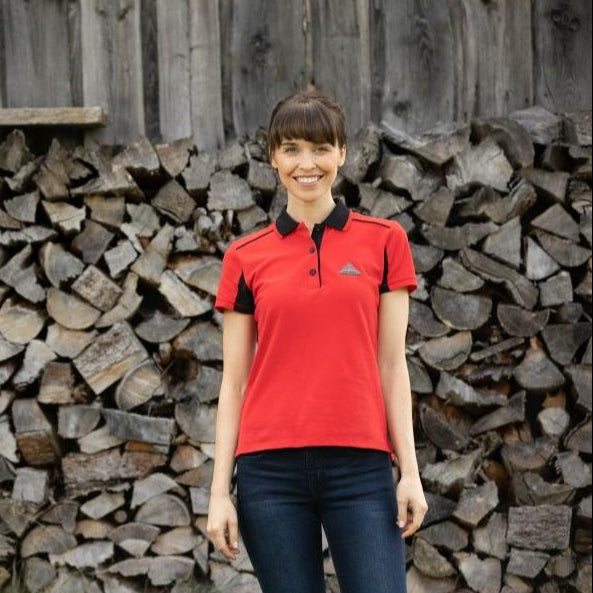 Massey Ferguson - LADIES RED POLO SHIRT | NEW LOGO - X993322203 - Farming Parts