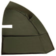 Green padded Fender Pad Trim with a cutout section on one side, compatible with LH fitting for Ford New Holland models. Available as Sparex Part No. S.101490 from Sparex.