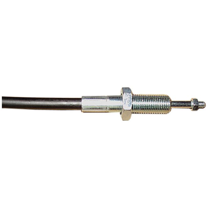 A close-up of the Sparex Remote Control Assembly with 2.5M Cable (Sparex Part No.S.101643), featuring a threaded metal fitting and nut, is commonly used in automotive or industrial applications.